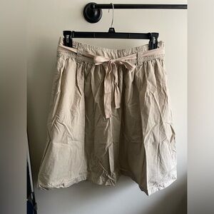 Liz Claiborne Light Beige Tan Cotton Skirt